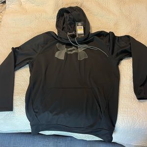 New Medium Men Under Armour Coldgear Hoodie Black